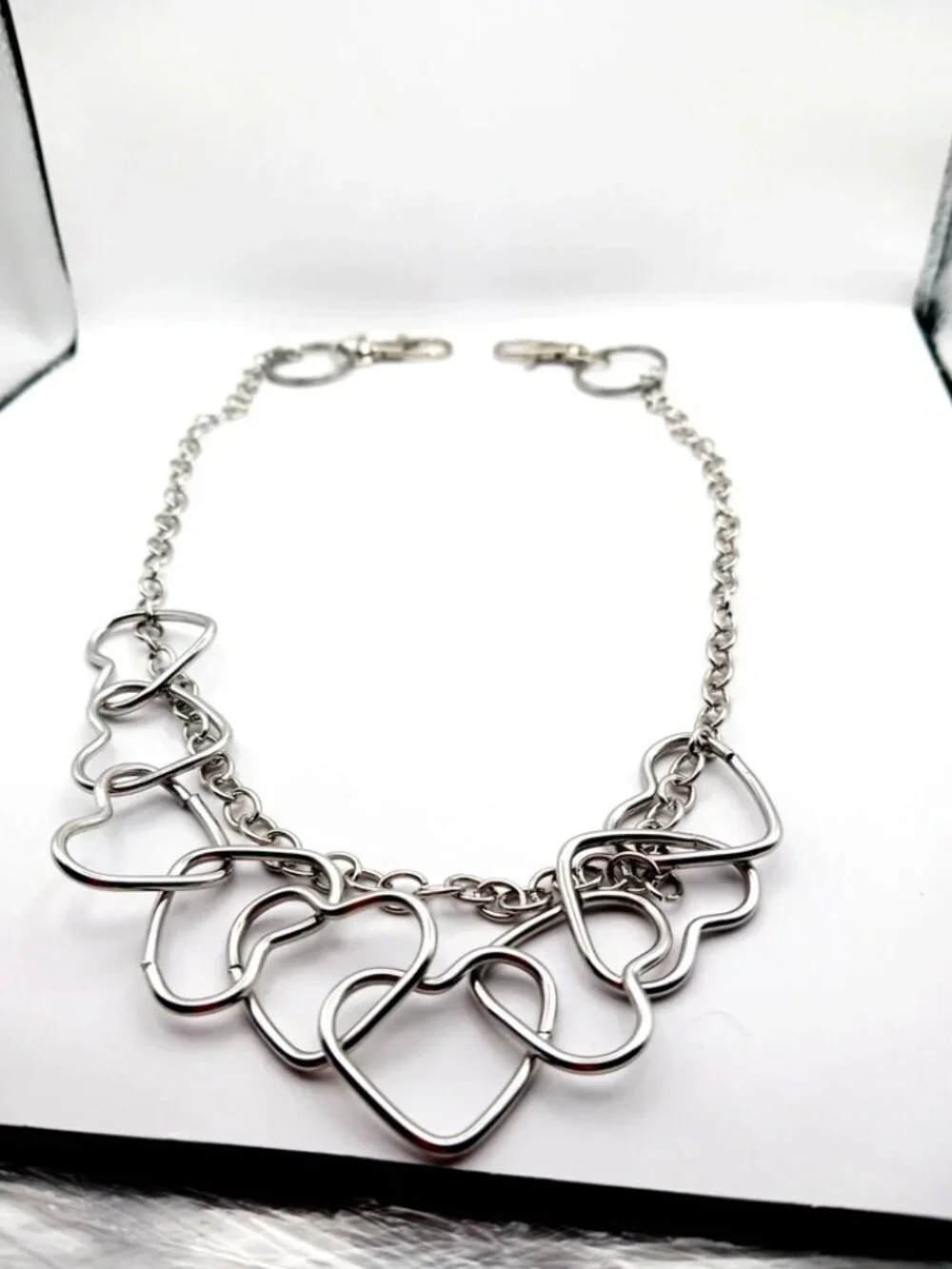 Large Multi Metal Heart Pants Or Wallet Chain 23